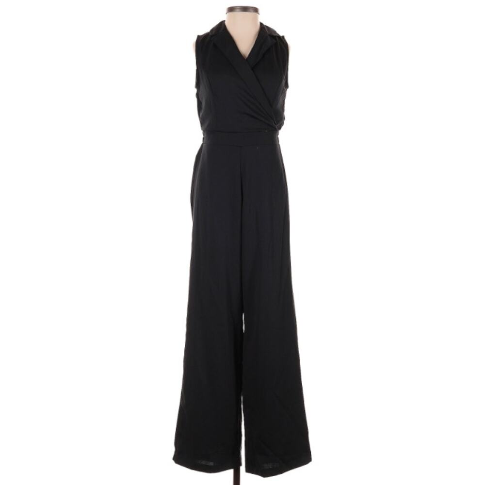 Sincerely Jules Vest Blazer Jumpsuit Large Wide Leg Quiet Luxury Tailored Career